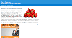 Desktop Screenshot of carb-counter.org