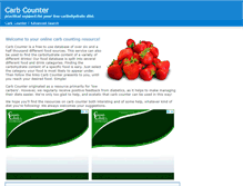 Tablet Screenshot of carb-counter.org